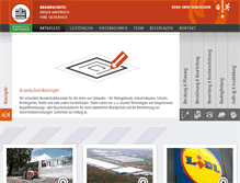 Tablet Screenshot of brandschutz-hoffmann.de